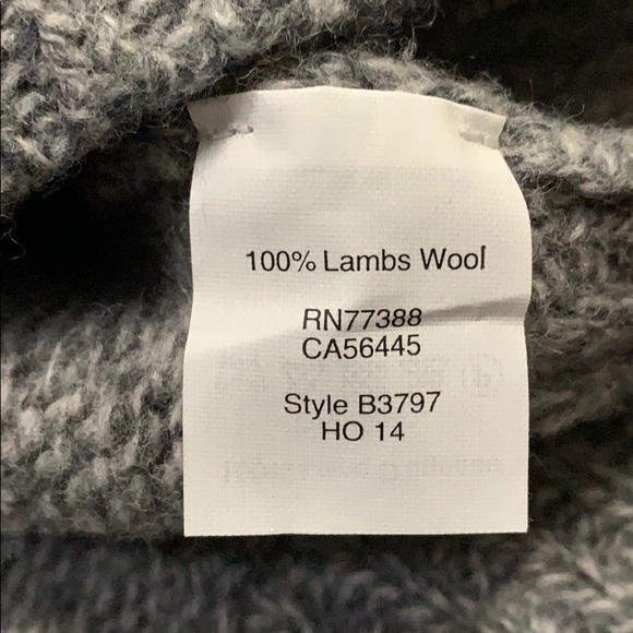 J. Crew Chunky Gray with Orange Sweater - Picture 6 of 9